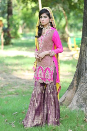 Rang-e-Mehndi Luxury Sharara Set